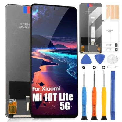 Immagine di LCD Schermo per Xiaomi Mi 10T Lite 5G M2007J17G Display Touch Assemblea Sostituzione di Vetro Digitalizzatore con Riparazione Kit (6,67“,Non 5G)