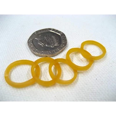 Immagine di 100 piccoli elastici in gomma per confezionare la casa, pratici 14 mm rubber