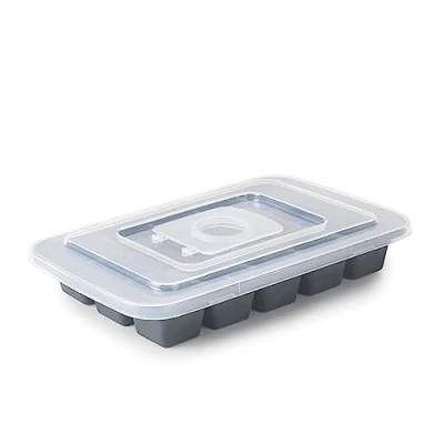 Immagine di Lacor 63338 Secchiello per ghiaccio, ghiaccio in silicone con cappuccio 15 cubetti, apa trasparente, Foro di riempimento, senza BPA, 3x3cm