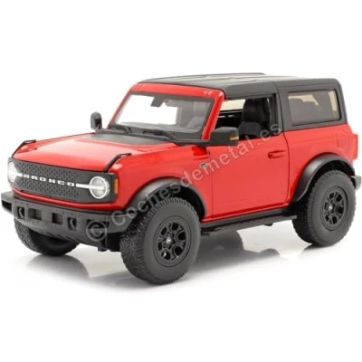 Immagine di Maisto 531456 Modellino Ford Bronco Wildtrak in scala 1:18, colore: rosso
