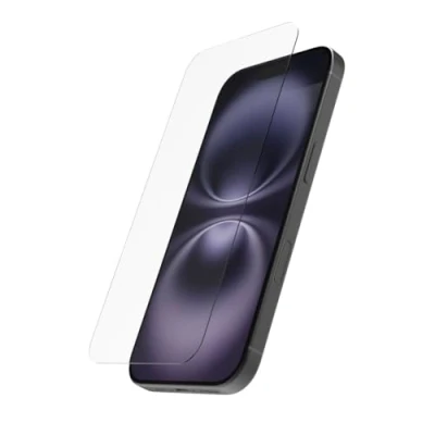 Immagine di Hama pellicola protettiva in vetro per iPhone 16, ultra trasparente, anti impronte, aiuto di montaggio, protezione completa 9H, sottile, antigraffio, antiurto