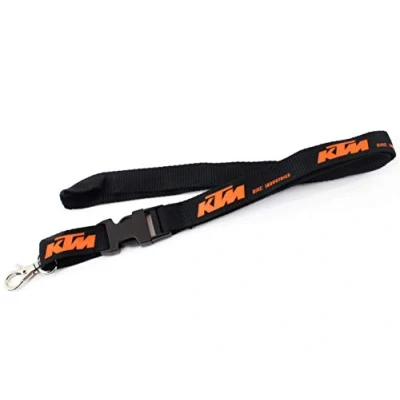 Immagine di KTM Cordino per portachiavi, nero, arancione con clip e moschettone, si prega di selezionare la quantità (10)