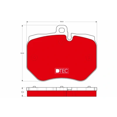 Immagine di TRW DTEC COTEC GDB1848DTE Kit pastiglie freno Predisposto per contatto segnalazione usura AUDI: Q7, A6 C6 Avant, Sedan