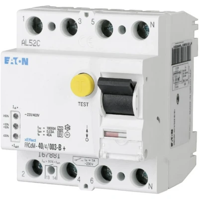 Immagine di Eaton 167897 FRCDM 40/4/03 G/B Interruttore differenziale 4 poli 40 A 0.3 240 V, 415 V