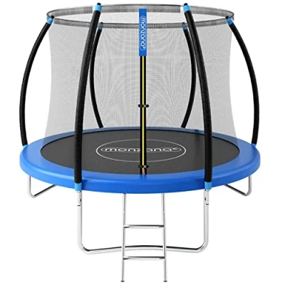 Immagine di Monzana Trampolino Elastico Ø 244cm Certificato TÜV Rheinland GS Set Completo Rete Interna Bambini