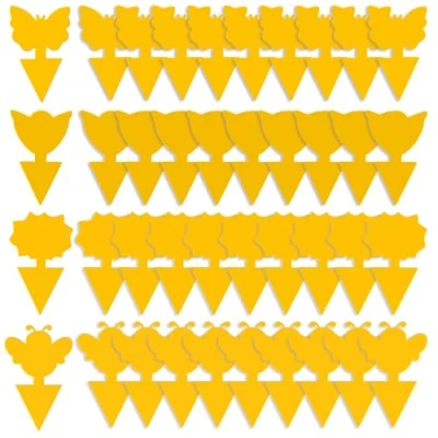 Immagine di GeekerChip 40 Pezzi Trappola per Mosche,Giallo Trappole Appiccicose,Plug in Mosche Piastre Insetti Moscerini, Afidi,Mosche Minatori e Bianche