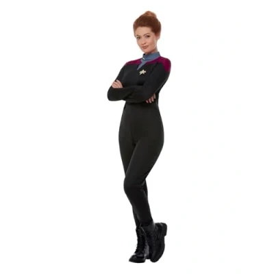 Immagine di SMIFFYS Star Trek Voyager, uniforme comando, Rosso granata, Tuta, stemma delta e insegne di rango