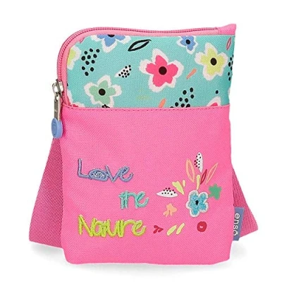 Immagine di Enso Love The Nature, Bagagli Borsa A Tracolla Bambine E Ragazze, Multicolore, 13x16.5x1.5 cms