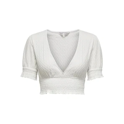 Immagine di ONLY Onlhannah Smock Tshirt basic, Donna, Taglia: Small, Cloud dancer