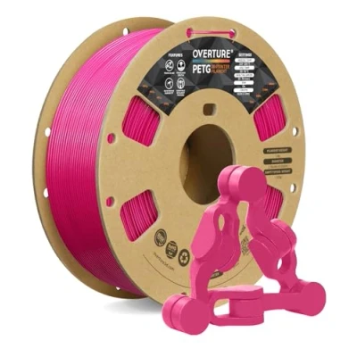 Immagine di OVERTURE Filamento PETG 1.75mm, 1kg Bobina(2.2lbs), Neatly Wound Durevole Filament per Stampante 3D, Precisione Dimensionale +/ 0.02 mm, 3D Printer (Magenta)