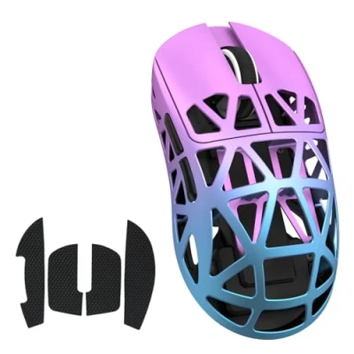 Immagine di ATTACK SHARK R2 Magnesium Alloy Mouse, PixArt PAW3950 Gaming Sensor, Wireless 8K 48g SUPERLIGHT BT/2.4G/Wired Adjustable DPI 42000, Mice for Win11/Xbox/PS/Mac Purple