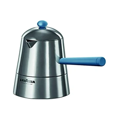 Immagine di ILSA Carmencita, Caffettiera in alluminio, Manico blu, Tazze 1, Argento