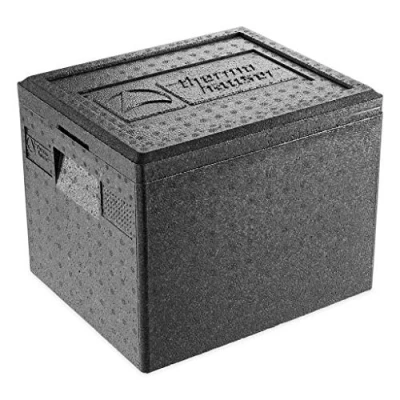Immagine di Contenitore termico in EPP GN 1/2 Nero, con coperchio., Plastica: EPP., 22 Liter