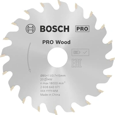 Immagine di Bosch Accessories Optiline 2608643071 Lama circolare 85 x 15 0.7 mm Numero di denti: 20 1 pz.