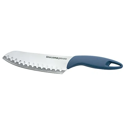 Immagine di Tescoma 863048 Presto Coltello Giapponese, Acciaio Inossidabile, Blu, 15 cm, 1 Pezzo