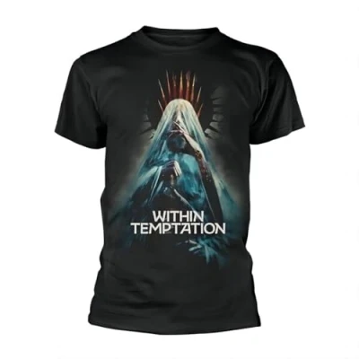 Immagine di YIYIQI Within Temptation Bleed out Veil T Shirt Front &amp; Back Print