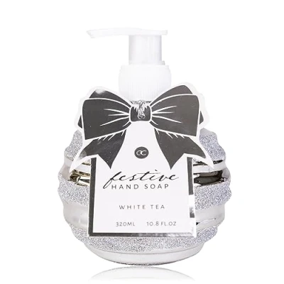 Immagine di Accentra sapone per le mani FESTIVE in dispenser con glitter, 320 ml, di pompa, liquido, profumo: tè bianco