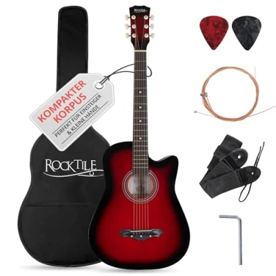 Immagine di Rocktile WSD 5C RDB Slim Line Chitarra Folk Set Redburst
