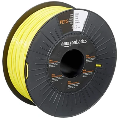 Immagine di Amazon Basics Filamento per stampanti 3D, in PETG, 1.75 mm, giallo, 1 kg bobina