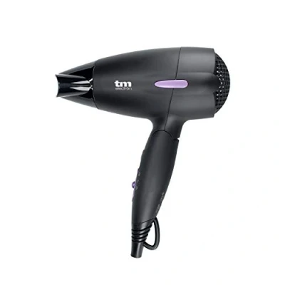 Immagine di TM Electron tmhd110 Asciugacapelli da viaggio pieghevole con Proteccion por surriscaldamento e beccuccio concentradora Stretta, 1500 W