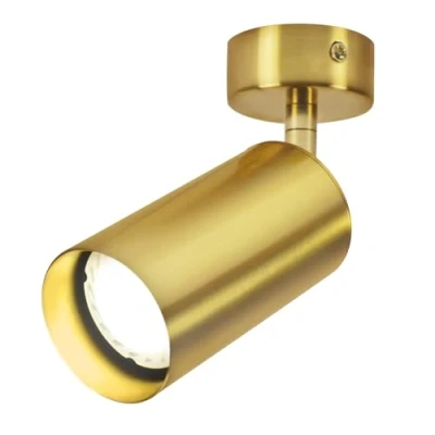 Immagine di ZMH Faretto a soffitto LED da lettura luce parete dorata in metallo 360 attacco GU10 lampada letto flessibile (lampadine NON incluse)