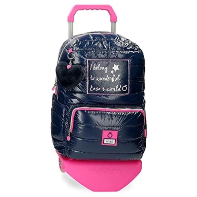 Immagine di Enso Fai un desiderio, Blu, 32x42x15 cms, Zaino scuola per computer portatile con trolley