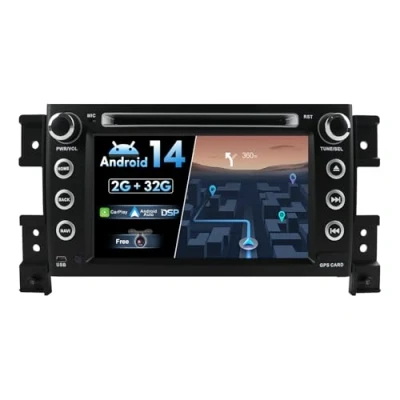 Immagine di BXLIYER Android 12 IPS Autoradio Per Suzuki Grand Vitara (2005 2018) 2G+32G Senza fili CarPlay + Auto GRATUITI Telecamera MIC DAB Volante Fast Boot DSP WIFI 7 Pollici 2 Din