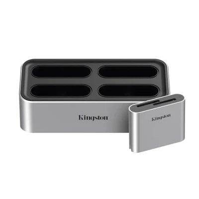 Immagine di Kingston Workflow Station Dock e lettore SD USB C 3.2 Gen2 Dual Slot UHS II WFS S