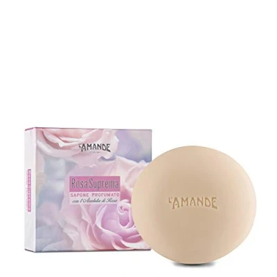 Immagine di LAmande Rosa Suprema Sapone Profumato in Confeziore Regalo 150g, 1 unità,