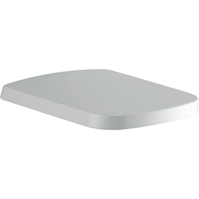 Immagine di Ideal Standard J469701 Sedile WC SIMPLYU Mia con chiusura ammortizzata in plastica, coperchio, cerniera acciaio inossidabile, bianco