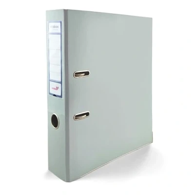 Immagine di 1 raccoglitore per documenti, formato DIN A4, Ekobox Premium Edition lucido, blu pastello, meccanismo a 2 anelli, 75 mm, in plastica, larghezza ufficio, ad