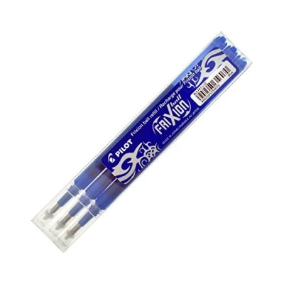 Immagine di Pilot BLS FR7 L S3 Frixion Ball Refill per Penna a Sfera, 0.7 mm, Confezione da 3, Blu