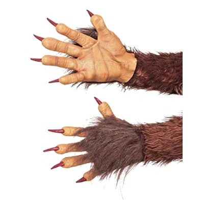 Immagine di MIMIKRY Guanti con pelliccia e artigli per bestia demone lupo mannaro Krampus artiglio mostro