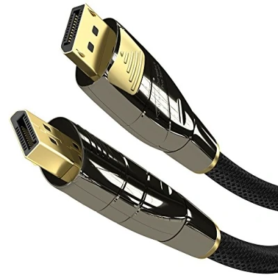 Immagine di KabelDirekt 2m Cavo DisplayPort (Versione 1.2, 3840x2400, HDCP, 4K, spina a contatti dorati, per applicazioni multimediali esigenti e il gaming, nylon), PRO Series
