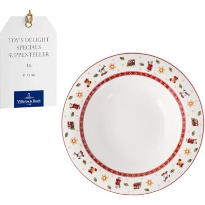 Immagine di Villeroy &amp; Boch Toy&#039;s Delight Specials piatto fondo, per primi, insalate e risotti, fondo pasta, in porcellana, 23 cm Ø, lavabile lavastoviglie, utilizzabile nel microonde