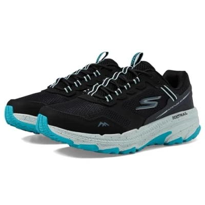 Immagine di Skechers Performance GO RUN trail Altitude 2.0 LACE UP Scarpe da running, Donna, Taglia: 39, Black/aqua Pelle e tessuto