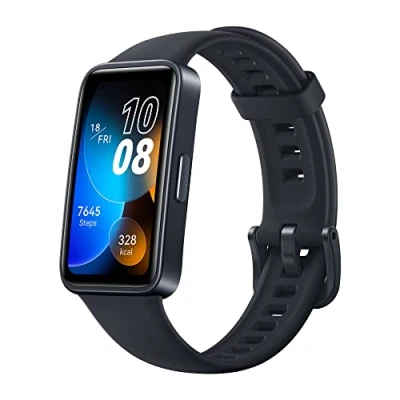 Immagine di HUAWEI Band 8 Smart band, Leggero e Sottile, Monitoraggio Scientifico del Sonno, Batteria fino a 2 Settimane, Compatibile con Android iOS, 24/7 della salute, Versione Italiana, Nero