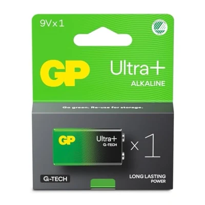 Immagine di 9V Set da 1 Batterie GP Ultra Plus Pile Alcaline 9 Volt/Transistor Lunga Durata
