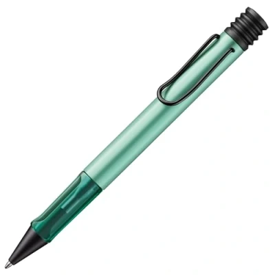 Immagine di Lamy AL star mint Penna a sfera con impugnatura trasparente ed ergonomica e larghezza di tratto M corpo in alluminio leggero ricambio grande capacità 16 nero incluso