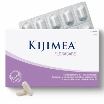 Immagine di Kijimea FloraCare Ispirato al microbiota vaginale naturale 33 ceppi di lattobacilli selezionati in un dosaggio particolarmente elevato, oltre alle vitamine B2, B3, B7 e Zinco 28 capsule