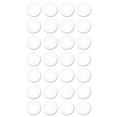 Immagine di haggiy cappucci di copertura autoadesivi per mobili a vite viti e fori protettivi Ø20 mm 28 pezzi intonaco (bianco lucido)