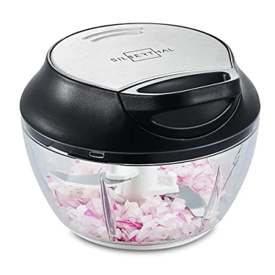 Immagine di SILBERTHAL Tritatutto Manuale a corda 500ml 3 Lame in acciaio inox