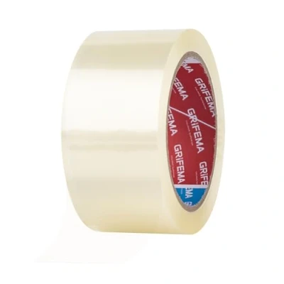 Immagine di GRIFEMA GA4003 1 Nastro Adesivo Trasparente da Imballaggio per Scatole di Cartone Spedizioni e Traslochi, 66 m x 50 mm