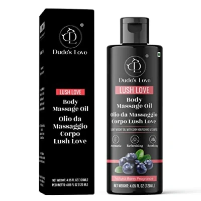 Immagine di Organico olio di massaggio per il corpo commestibile berry rivitalizzazione, disintossicazione e no colorazione aromaterapia non appiccicoso con essenziale bacche lime ginepro