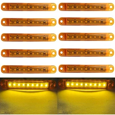 Immagine di HULX Luci di Posizione per Auto, 10 Pezzi Indicatori Direzione Auto Laterali 9SMD LED 12V (Giallo)