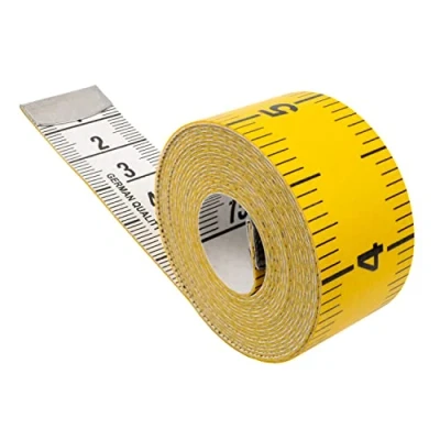 Immagine di metro a nastro universale, 1 pezzo, con lunghezza totale di 150 cm, 2 in scala cm e pollice, misurazione vestiti, grasso corporeo,
