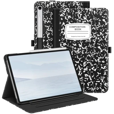 Immagine di Fintie Custodia per Samsung Galaxy Tab S9 FE 5G 10,9 pollici/Galaxy 11&quot; 2023, visualizzazione multi angolo con tasca, funzione sleep/wake automatica, libro di composizione