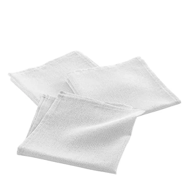 Immagine di douceur d&#039;Intérieur Silvery Set di 3 tovaglioli da tavola, colore: bianco/argento, 40 x cm