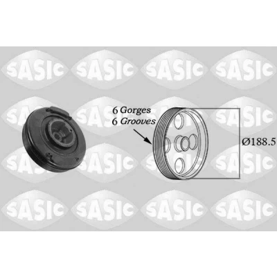 Immagine di SASIC 9001807 Puleggia Albero Motore VOLKSWAGEN: Transporter 4, LT 28 35 II Bus, 46 Camion pianale / Telaio, AUDI: A6 C4 Avant