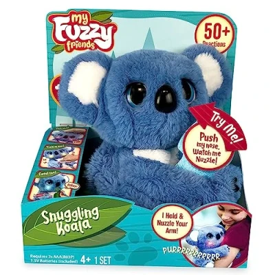 Immagine di Famosa My Fuzzy Friends, peluche di Koala interattivo con oltre 50 reazioni, include biberon e misura 26 cm altezza, Multicolore (700016893)